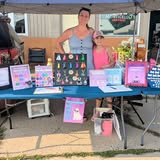 Demi Dog Engraving at a local vendor fair